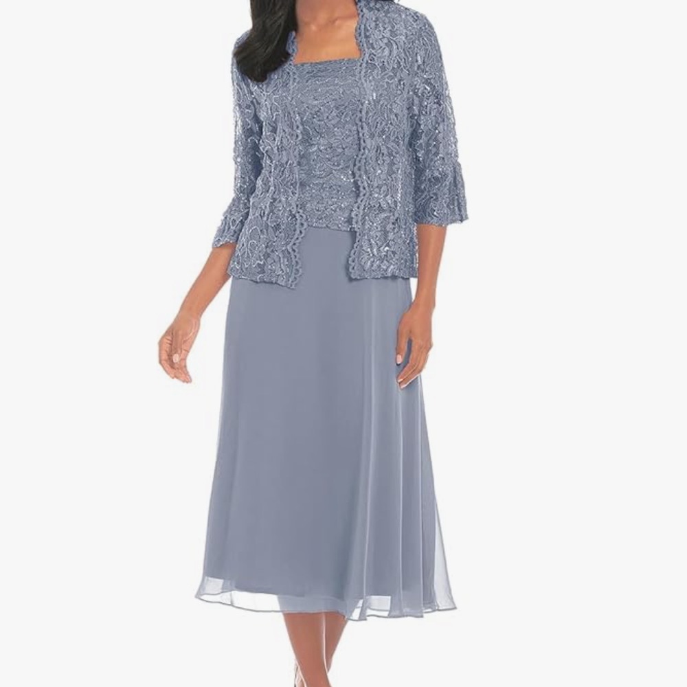 Women’s SZ 16 2-piece dress chiffon NWT